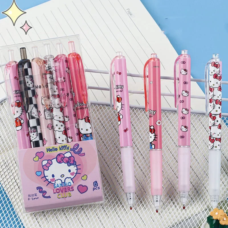 산리오 쿠로미 헬로 키티 블랙 잉크 중립 펜, 만화 학생 학용품 문구 펜, 공장 직접 판매, 0.5mm, 신제품