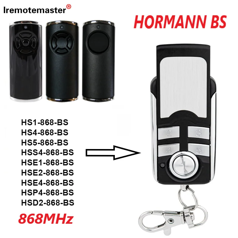 HORMANN BiSecur HSE1 HSE2 HSE4 868 BS 리모컨 복사기, HORMANN BS HS1 HS4 HS5, 868.3MHz 차고 명령 오프너 호환