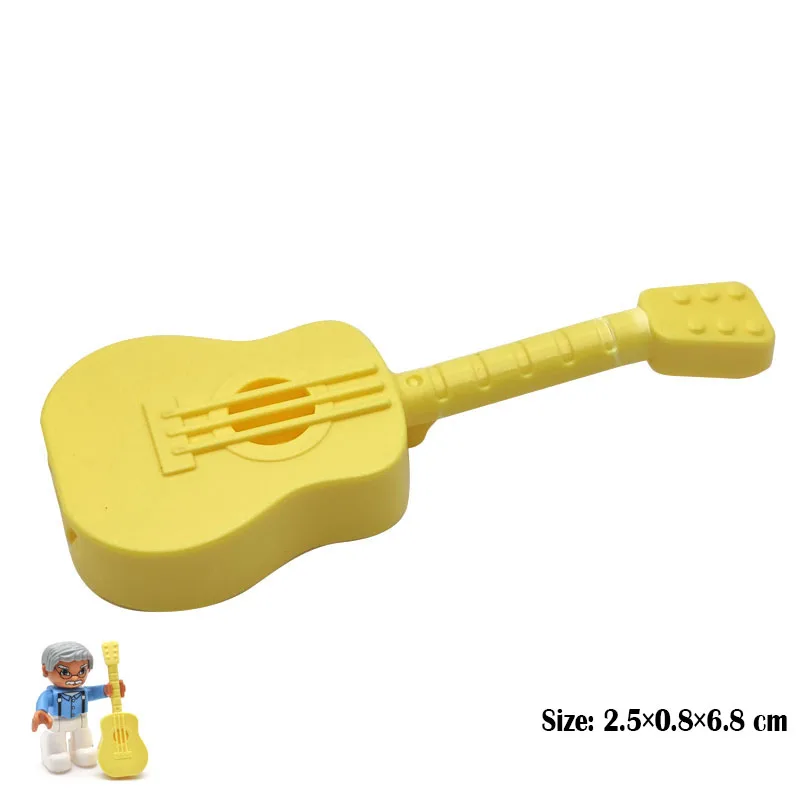 신제품 대형 빌딩 블록 액세서리 피규어, 가구 호환, Duploed 플레이 하우스 장면, 조립 브릭 장난감, 어린이 선물