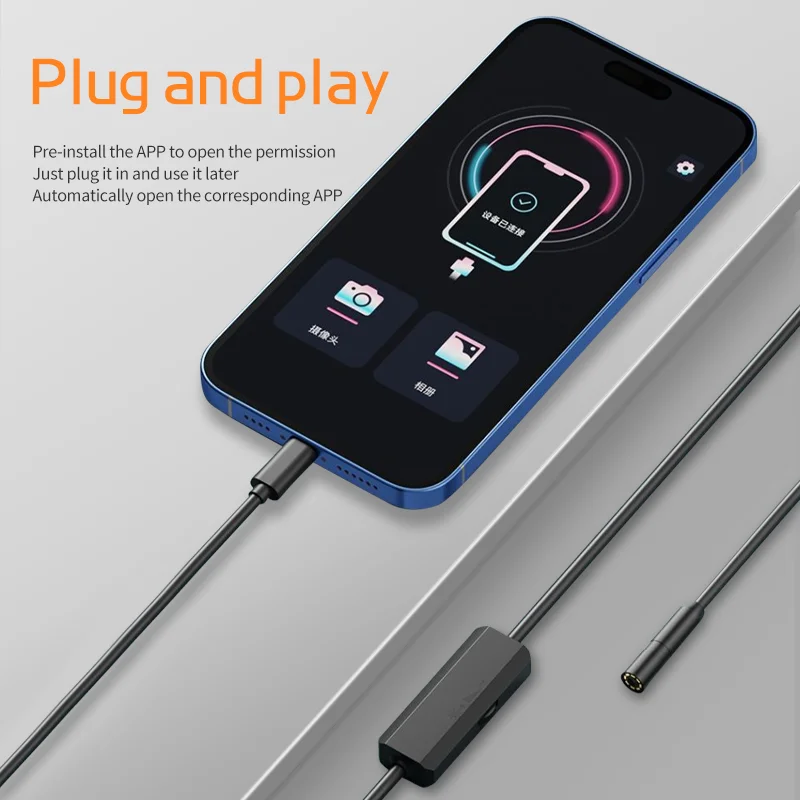 파이프라인 내시경, 480P, 1080P, 1200P 카메라, 5.5mm, 8mm, 안드로이드, 아이폰 검사 파이프, 자동차 내시경에 적합