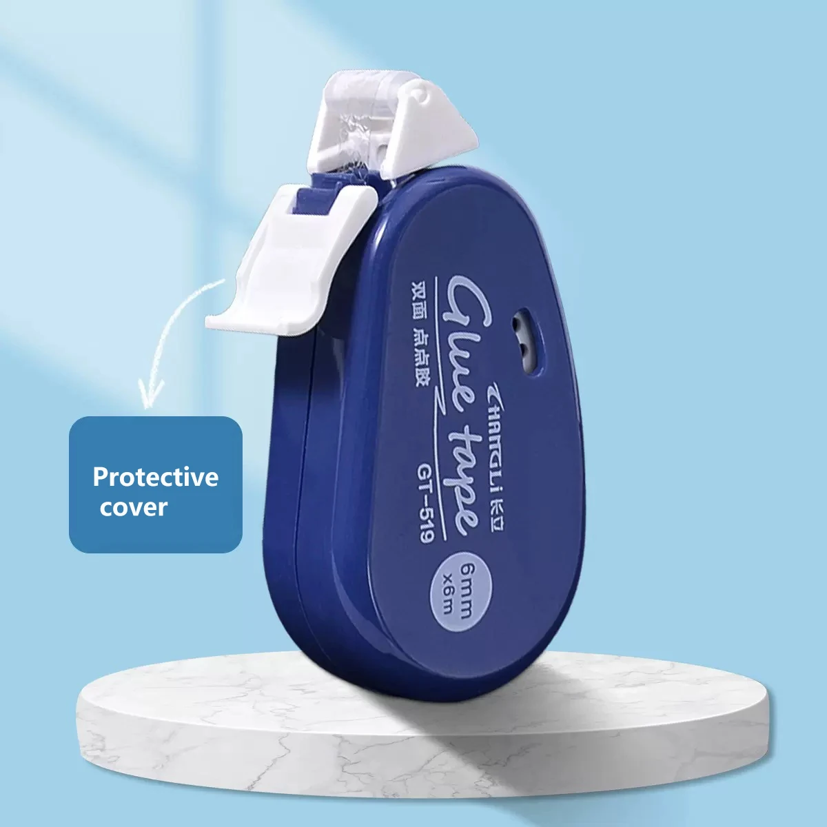 Journamm 양면 접착 도트 글루 테이프, DIY 스크랩북 콜라주 사진 앨범, 학교 문구 용품, 롤러 테이프, 6m x 6mm