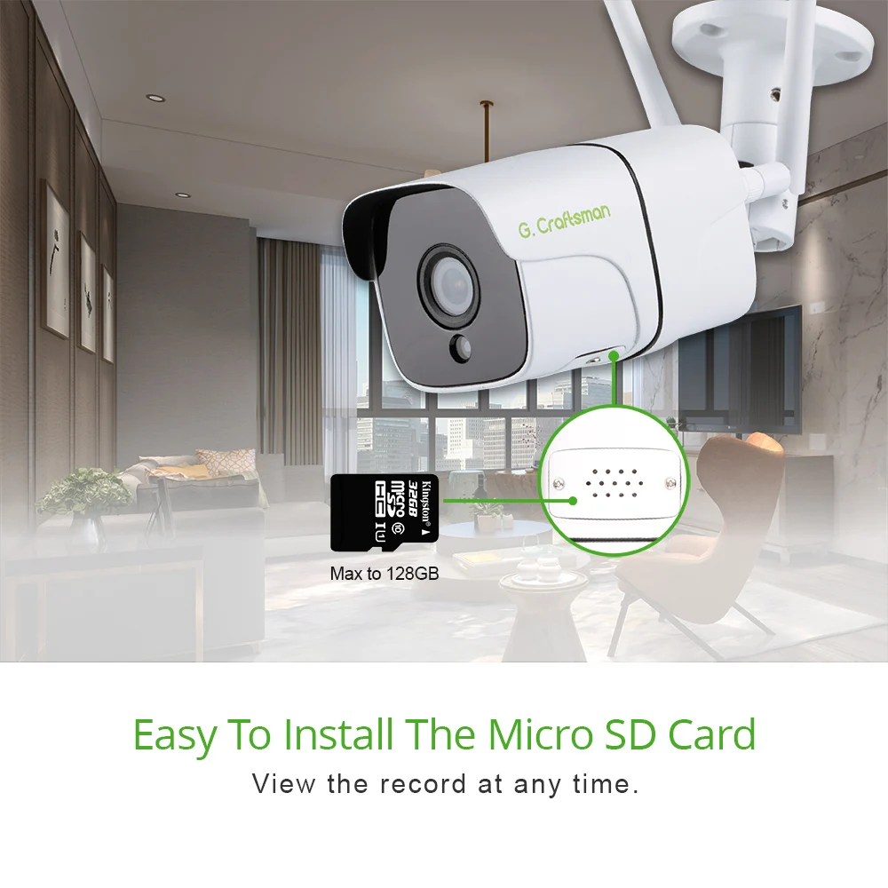 G.Craftsman-4G Wifi 카메라, 5MP 오디오 무선 야외 방수 HD IP 카메라 보안 비디오 감시 소니 335 ONVIF Camhi