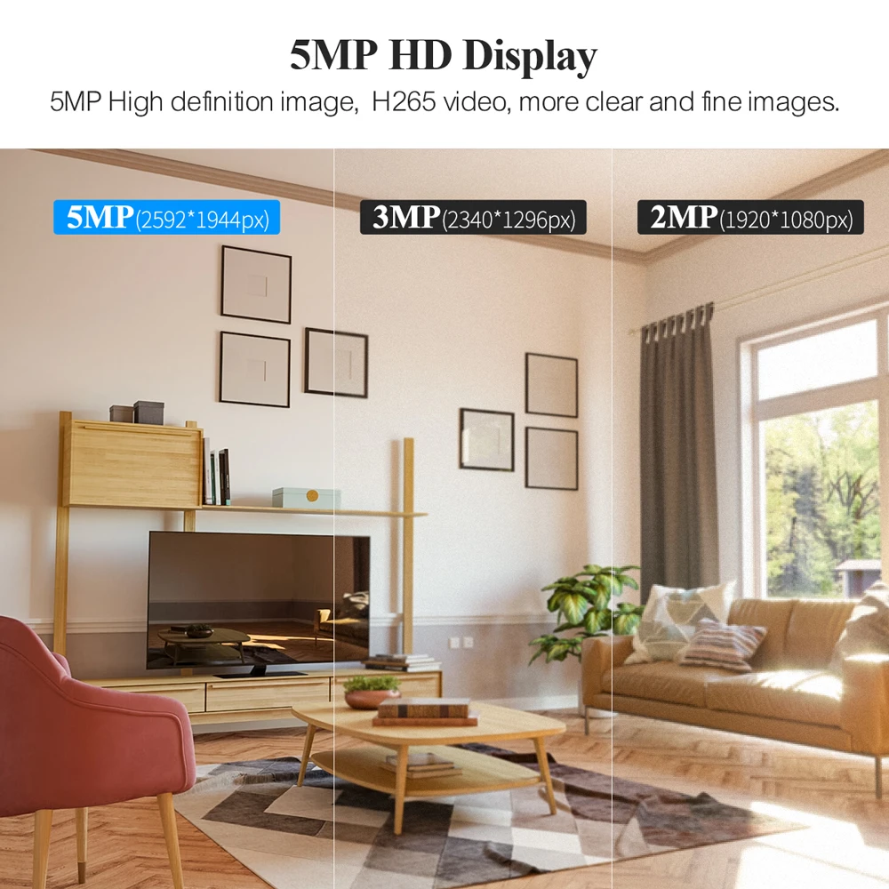 와이파이 카메라 IP 야외 4 배 줌 5G 무선 보안 보호 모니터, AI 스마트 추적 감시 카메라, 양방향 오디오, 5MP