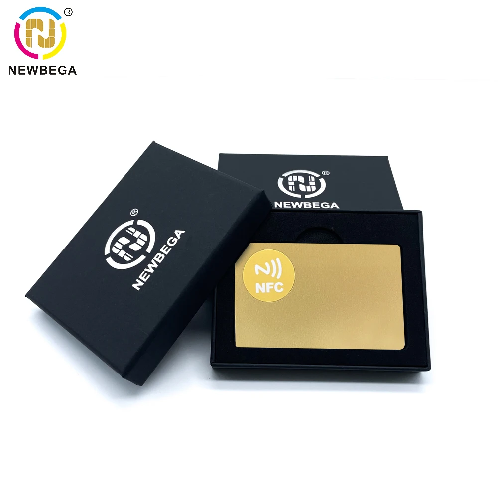 금속 NFC 매트 블랙 소셜 디지털 카드, RFID Ntag216 스마트 비접촉식 명함, 13.56MHZ, 1 개