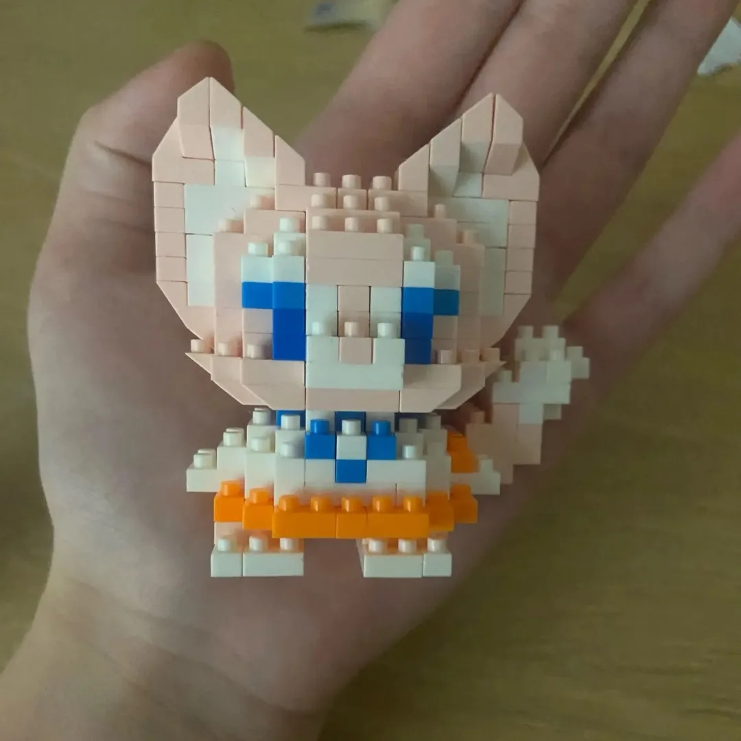 디즈니 스티치 LinaBell 헬로 키티 빌딩 블록, 공주 만화 피규어 벽돌, 어린이 조립 장난감 모델 선물, 108 스타일