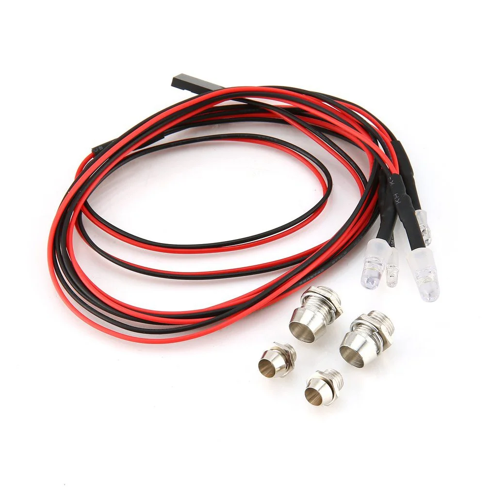 RC LED 라이트 키트 헤드램프, 1/10 1/8 1/12 RC 자동차 트럭 크롤러 드리프트 자동차 헤드라이트 미등, TRAXXAS HSP HPI MN99 MN90