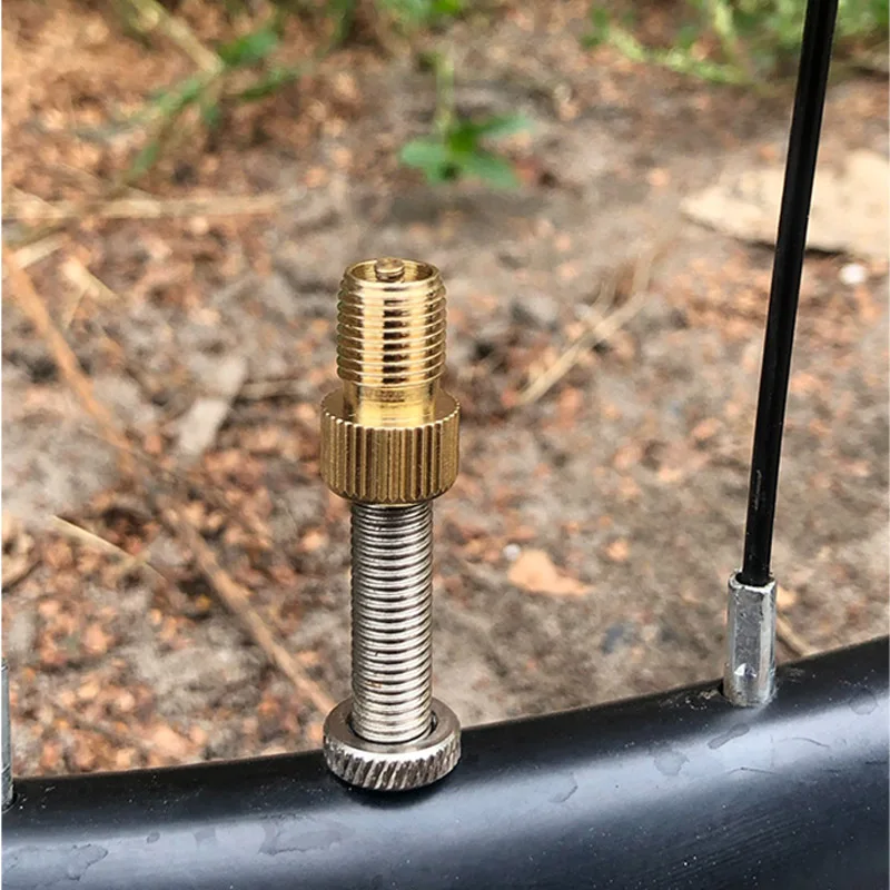 F/V에서 A/V 밸브 어댑터, 자전거 값 변환기, Presta to Schrader 골든 자전거 타이어, 프랑스 밸브 어댑터, 자전거 액세서리, 1/5PC