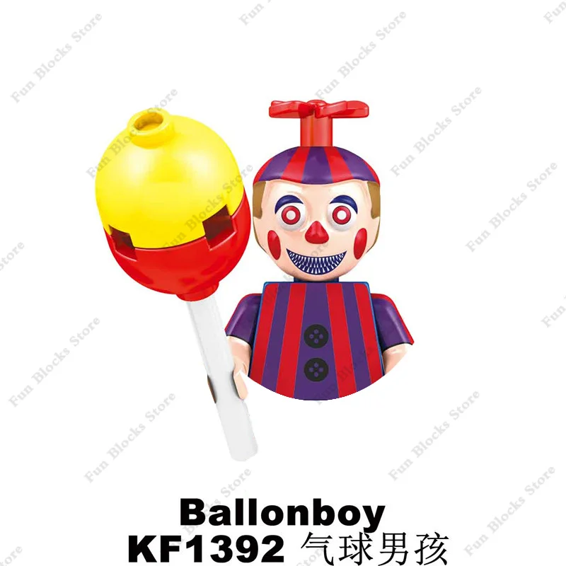 게임 클래식 영화 인형 FNAF Five Nightmare 치카 폭시 골든 보니 베어 액션 피규어 벽돌 빌딩 블록 장난감 선물