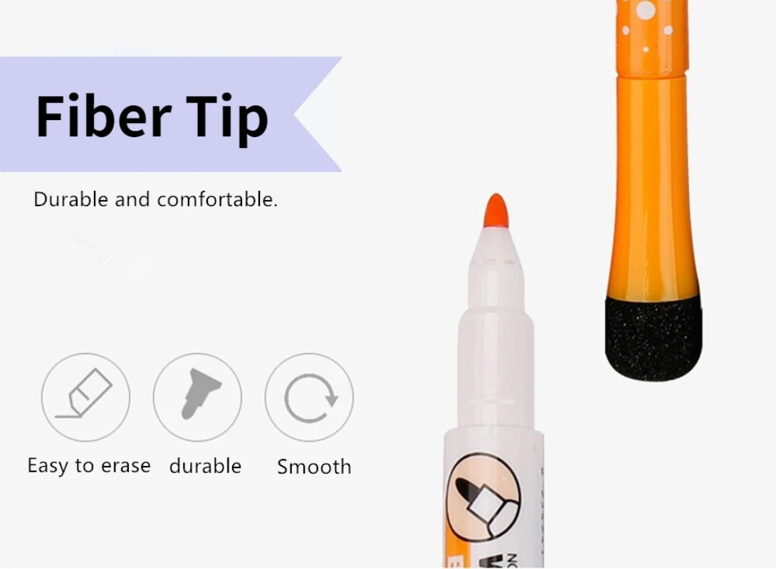 Gxin G-208 8Pcs 지우개 마커 세트 색 자석 화이트 보드 잉크 펜 학교 교사 자원을 어린이 낙서 그리기