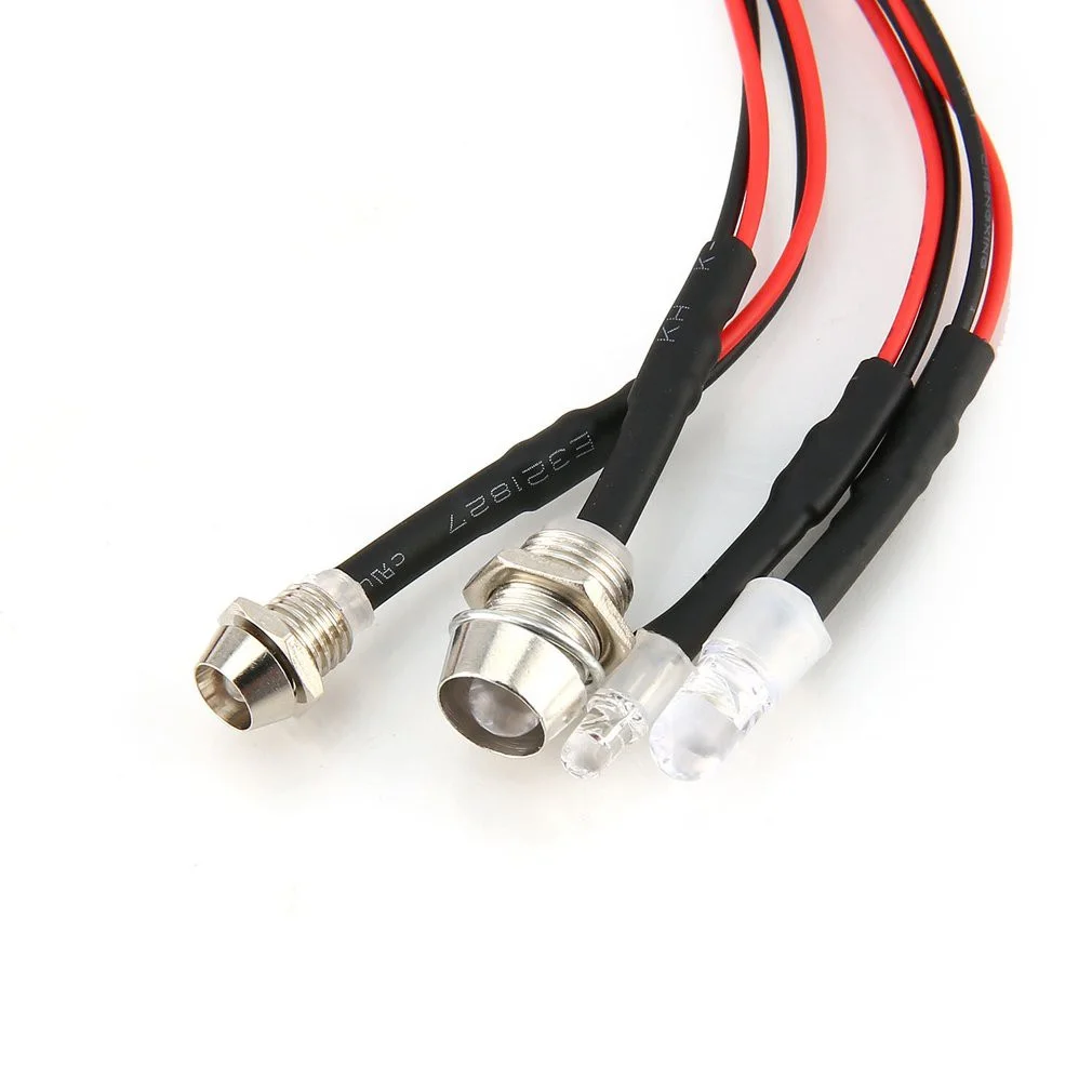 RC LED 라이트 키트 헤드램프, 1/10 1/8 1/12 RC 자동차 트럭 크롤러 드리프트 자동차 헤드라이트 미등, TRAXXAS HSP HPI MN99 MN90