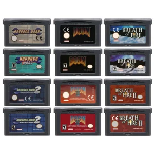 GBA 게임 카트리지, 32 비트 비디오 게임 콘솔 카드, 어드밴스 워즈 브레스 오브 파이어 DOOM 시리즈, GBA NDS title=GBA 게임 카트리지, 32 비트 비디오 게임 콘솔 카드, 어드밴스 워즈 브레스 오브 파이어 DOOM 시리즈, GBA NDS 