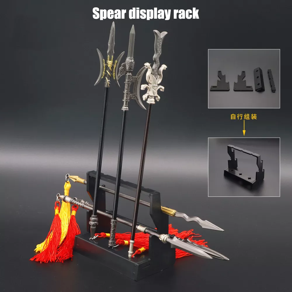 6/9/12/15/27cm 총 스피어 무기 모델 디스플레이 랙 스탠드 플라스틱 장난감 홈 장식 게임 애니메이션 주변기기 액세서리