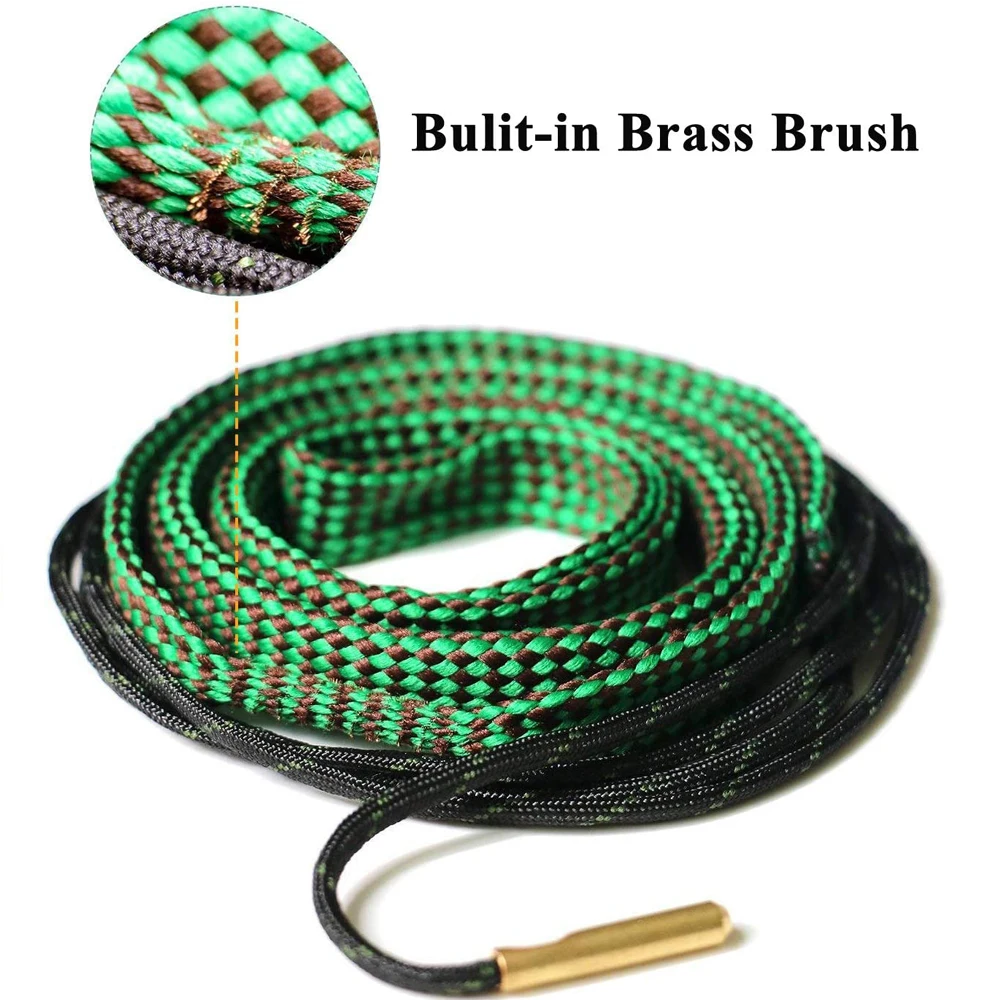 총 청소 키트 도구 소총 배럴 구경 로프 22 Cal.223 Cal.38 Cal 및 5.56mm,7.62mm,12GA, 에어소프트 사냥 총 배럴 클리너