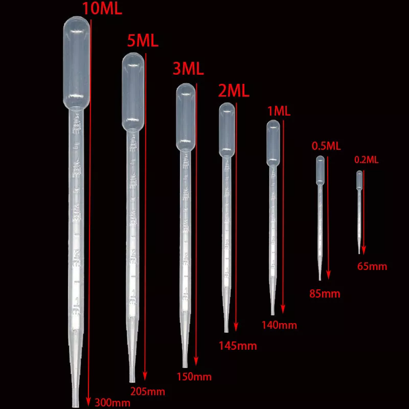 실험실 피펫 플라스틱 일회용 눈금 용기, 액체 드로퍼 장비 빨대, 0.2, 0.5, 1, 2, 3/5, 10ml, 10 개 title=실험실 피펫 플라스틱 일회용 눈금 용기, 액체 드로퍼 장비 빨대, 0.2, 0.5, 1, 2, 3/5, 10ml, 10 개 