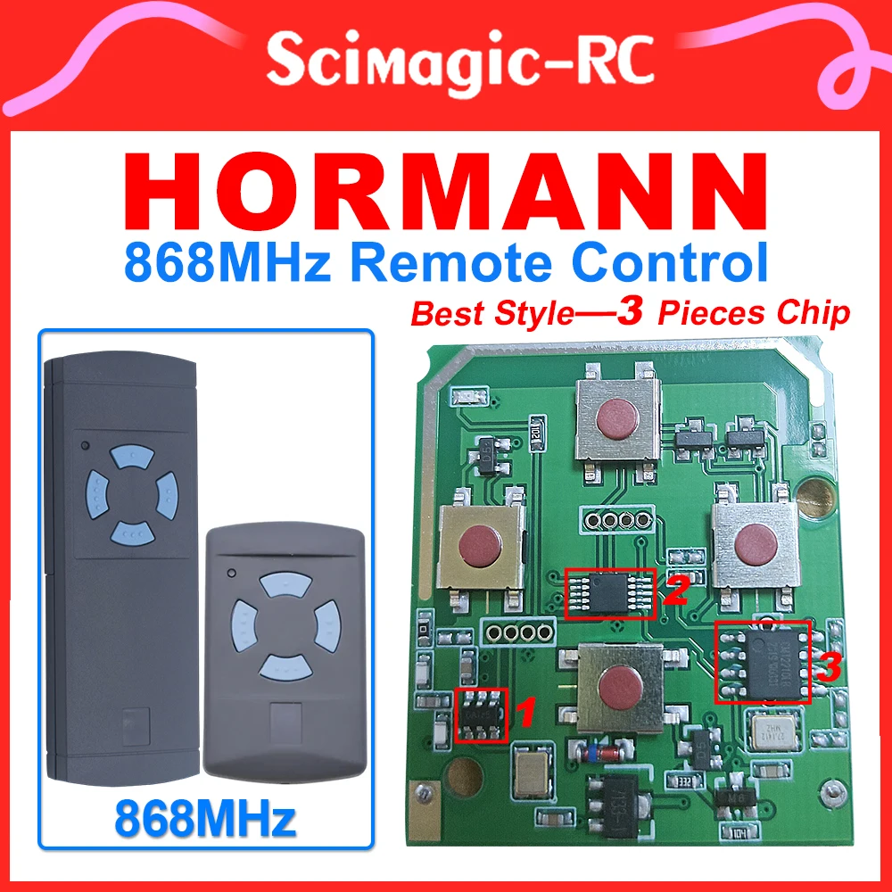 HORMANN 교체용 원격 제어 게이트 제어 명령, HSM4, 868mhz, 차고 문, 868.35MHz, 공장 도매