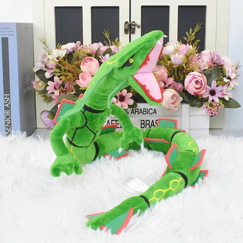 레쿠쟈 Rekujya 포켓몬 Rayquaza 봉제 인형, 부드러운 동물 핫 토이, 무료 배송, 75cm, 30 인치