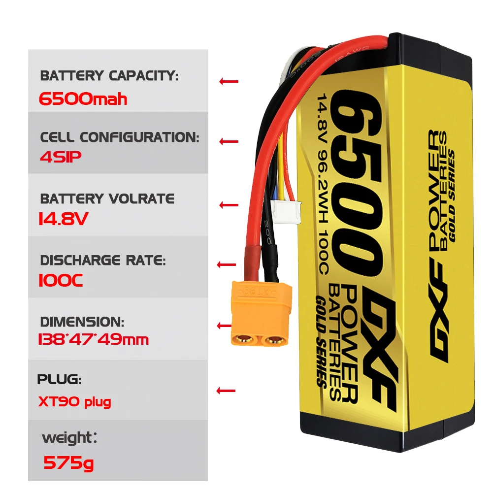 RC카용 DXF 배터리, Lipo 7.4V, 11.1V, 14.8V, 15.2V, 22.2V, 10000mah, 8400mah, 6500mah, 8000mah, 7000mah, 6200mah, 100C, 120C, 2S, 3S, 4S, 6S