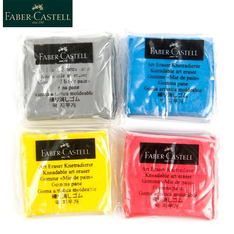 Faber-Castell 소프트 아트 지우개, 플라스틱 고무, 하이라이트 주무르기, 아트 피오팅 디자인, 스케치 지우개 문구