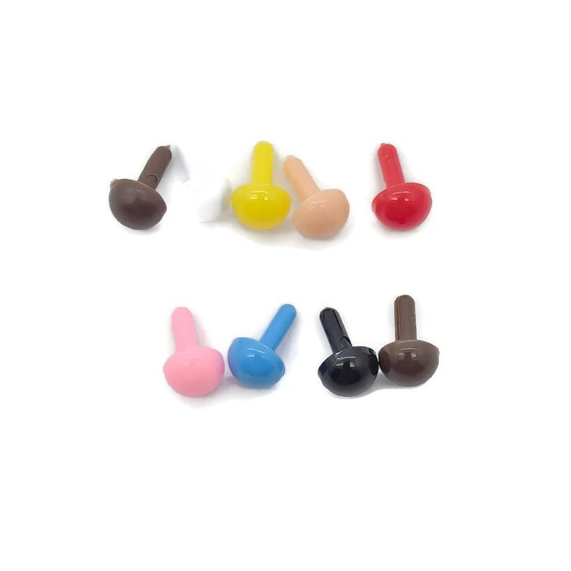 플라스틱 공예 인형 눈 동물 눈 아미구루미 인형 크로셰 인형 장난감, DIY 액세서리, 로트당 100 개, 1.8mm, 2/2mm, 3/3mm, 5mm, 4mm, 5mm, 6mm