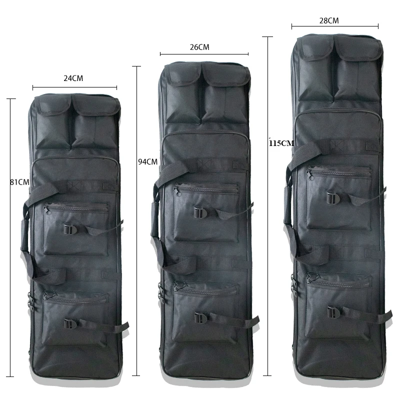 야외 전술 무거운 총 가방 케이스, 사냥 저격 소총 가방, 군사 액세서리 휴대 총 보호 배낭, 81 cm, 94 cm, 115cm