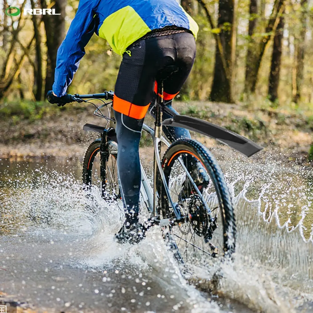 RBRL Mtb 자전거용 머드 가드 머드 플랩, 산악 자전거용 조절식 머드 가드, 확장 퀵릴리즈 자전거 액세서리, 27.5