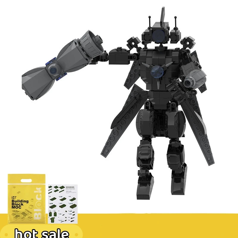 타이탄 시계 남자 여자 TV 개성 Skibidi 변기 남자 빌딩 블록 장난감 모델 세트, 생일 선물용 장식 DIY 장난감