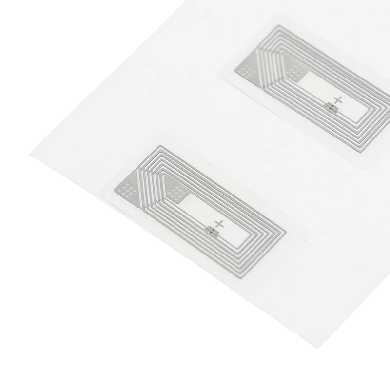 NFC 칩 Ntag213 스티커, 습식 인레이, 2*1cm, 13.56MHz RFID NTAG213 라벨 태그, 10 개