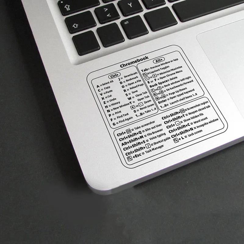 윈도우 PC 레퍼런스 키보드 단축키 스티커 1 개, PC 노트북 데스크탑용 접착제