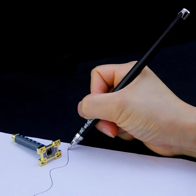 애니메이션 악마 슬레이어 소드 젤 펜, 검정 잉크 리필 필기용 펜, 학교 문구류 용품, 0.5mm