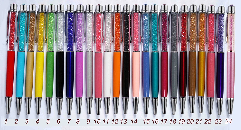 고급 다이아몬드 탑 크리스탈 펜, 종이 선물 가방, 펜 상자, 벨벳 파우치, 학생용 사랑스러운 크리스탈 볼펜