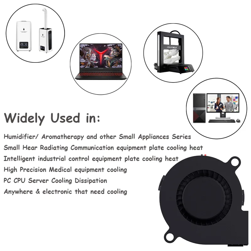 2PCS 5015 5cm DC 5V 12V 24V 2Pin 듀얼 볼/유압 베어링 브러시리스 냉각 터빈 송풍기 팬 50mm x 15mm 송풍기 쿨러 팬