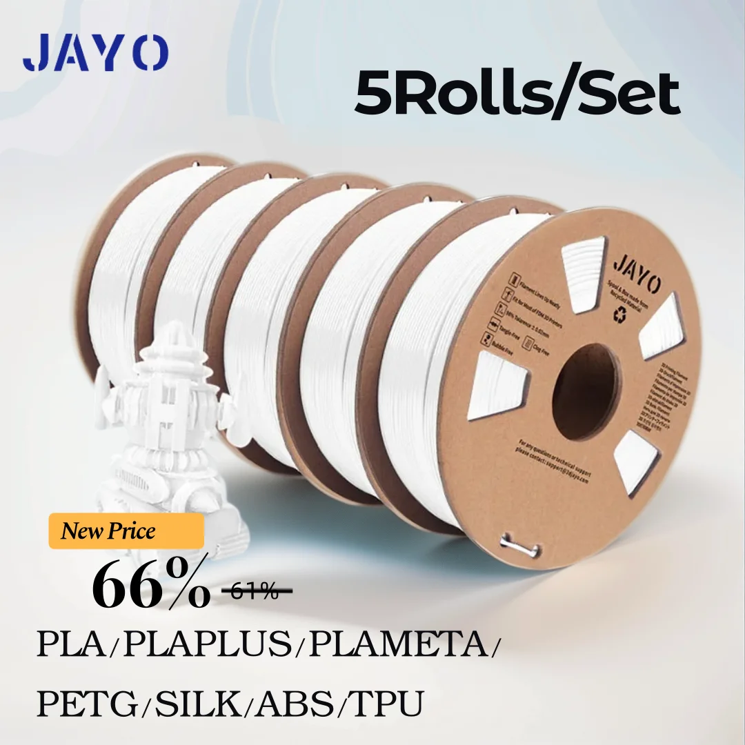 JAYO 3D 프린터용 필라멘트, PLA, PLA, META, PETG, 실크, PLA +, 목재, HSPLA, 1.75mm, 5 롤, 1.1kg, 0.5kg, 0.65kg title=JAYO 3D 프린터용 필라멘트, PLA, PLA, META, PETG, 실크, PLA +, 목재, HSPLA, 1.75mm, 5 롤, 1.1kg, 0.5kg, 0.65kg 