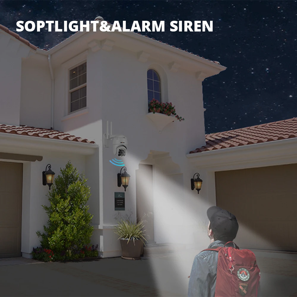 와이파이 PTZ IP 카메라, 5mp, 5x 광학 줌, 와이파이 보안 야외 CCTV 감시 스피드 돔 비디오 카메라, 컬러 나이트 캠