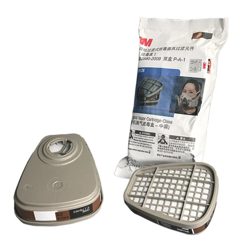 6001 풀 페이스 마스크, 호흡기 페인팅, 스프레이 페이스 가스 마스크, 501 PM019 용, 2 개, 5N11 6001