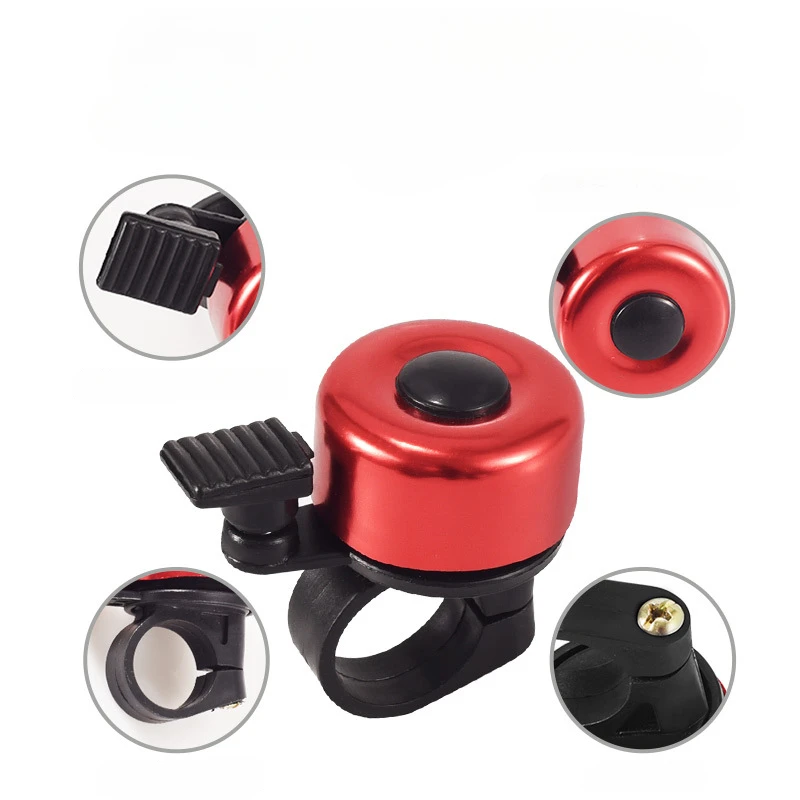 자전거 벨 알루미늄 합금 MTB 자전거 안전 경고 알람, 사이클링 핸들 바 벨 링, 자전거 경적, 사이클링 액세서리 buzina