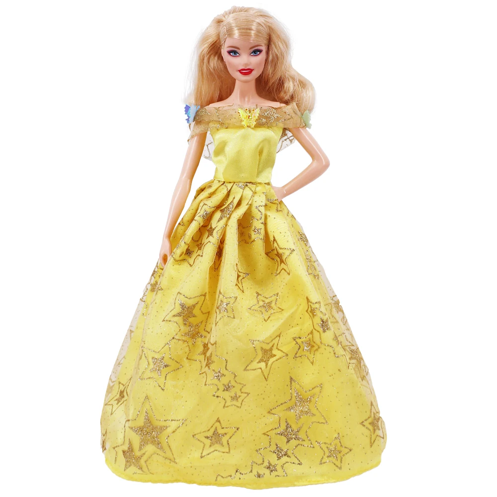 수제 바비 옷 웨딩 드레스 인형 옷, 11.5 인치 바비 1/6, BJD 인형의 집 액세서리, 공주 이브닝 드레스