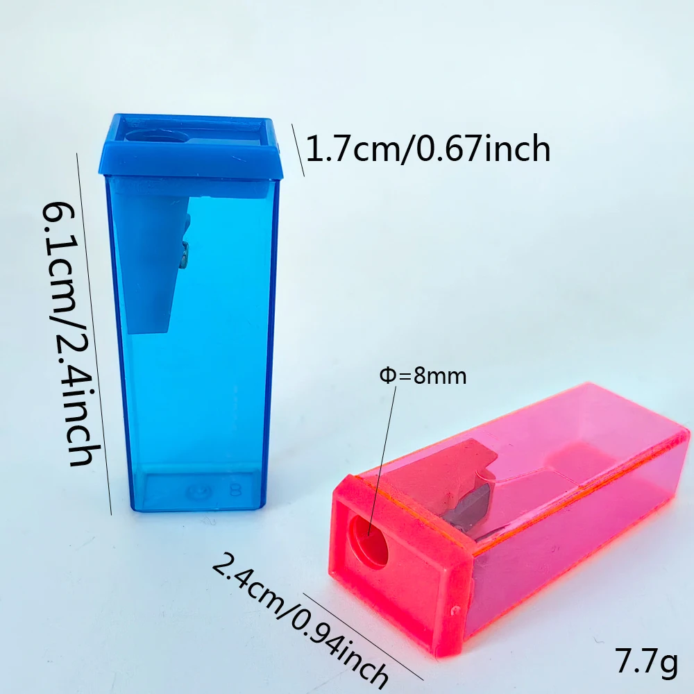 사각 연필 깎이, 투명 스마트 샤프너, 긴 서비스 수명, 사무실 557, 4 색