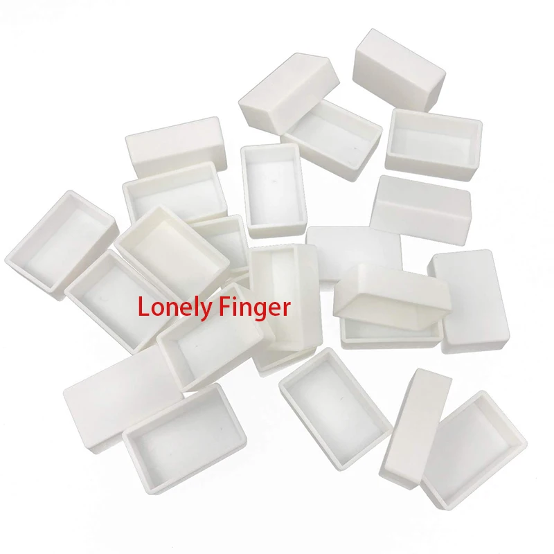 플라스틱 빈 수채화 페인트 팬, 흰색 및 투명 색상, 전체 팬 정장, DIY 금속 수채화 주석 상자, 팩 당 24 개, 3.2ML