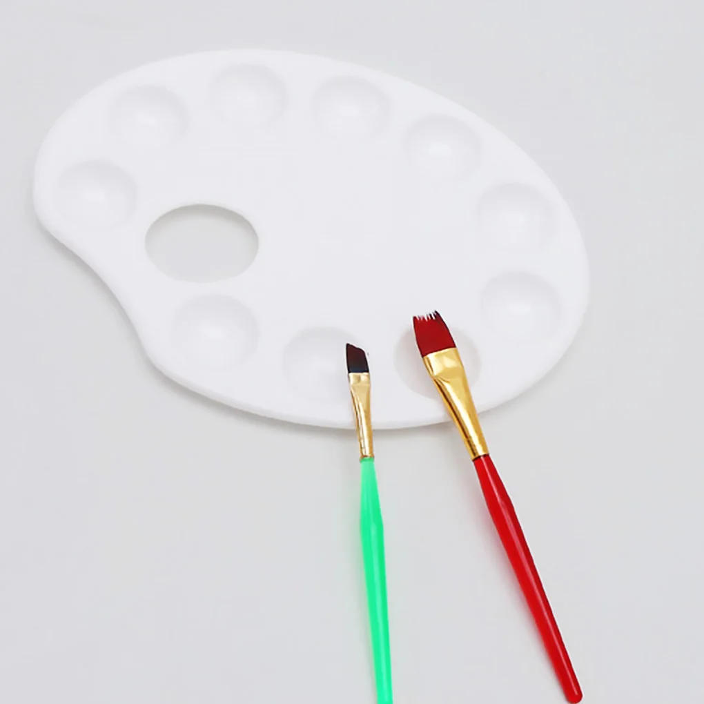 휴대용 컬러 혼합 트레이, 아티스트 팔레트, 아티스트 어린이 학생 미술 공예, 흰색 재고 있음, 10 Wells