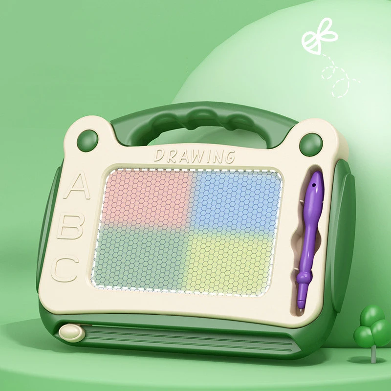 미니 마그네틱 드로잉 보드, 지울 수 있는 다채로운 쓰기 패드, 펜 1 개, 그림 그래피티 미술 교육 유치원 도구, 어린이 장난감