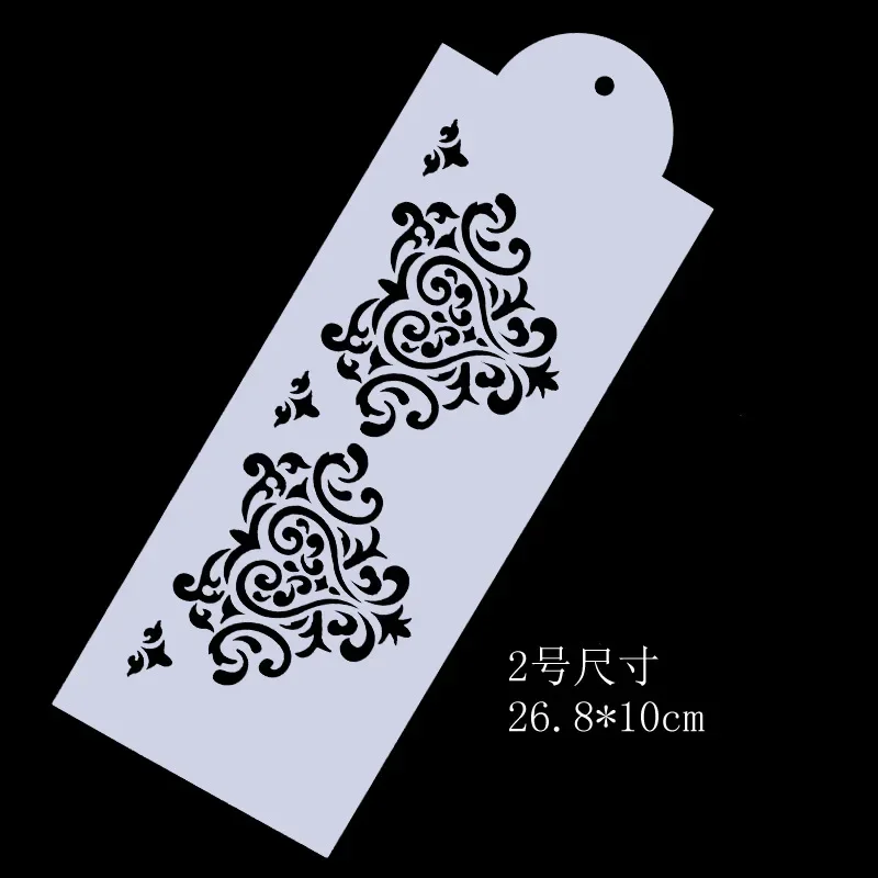 꽃 질감 DIY 레이어링 스텐실 벽 그림, 스크랩북 색칠, 엠보싱 앨범 장식 템플릿, 31cm, 세트 당 3 개