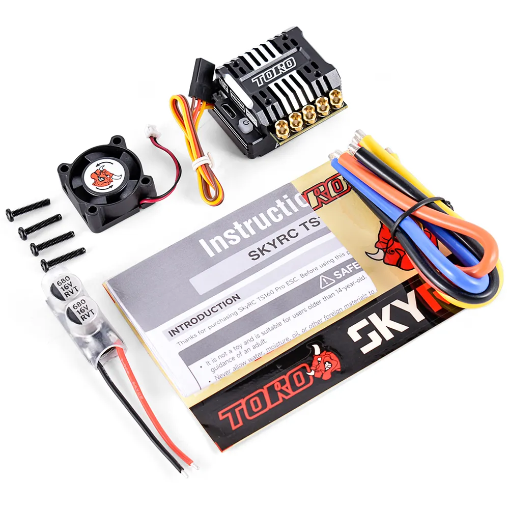 SKYRC TORO TS160 Pro 160A 1/10 RC 자동차 버기용 6V/7.4V BEC가 포함된 브러시리스 센서 ESC