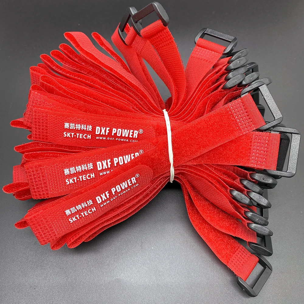 DXF 후크 루프 케이블 코드 타이 나일론 고정 스트랩 벨트, RC 리포 배터리 매직 스티커, 자체 접착 테이프 부품, 300mm, 210mm