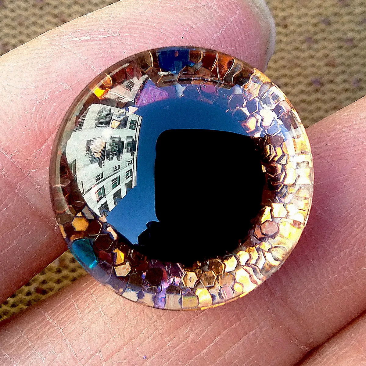 아미구루미 크로셰 장난감용 하이 퀄리티 안전 눈, 반짝이 혼합 크기, 대형 녹색 파란색 버튼 인형 눈, 18mm, 20mm, 25mm, 30mm, 35mm, 20 개