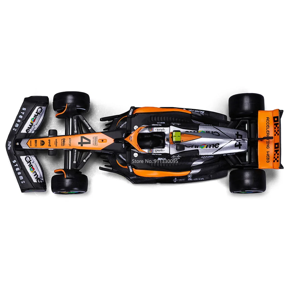 Bburago 1:43 P2 영국 GP 맥라렌 F1 MCL60 2023 #4 Lando Norris #81 오스카 피아스트리 합금 자동차 다이 캐스트 모델 장난감, 수집용