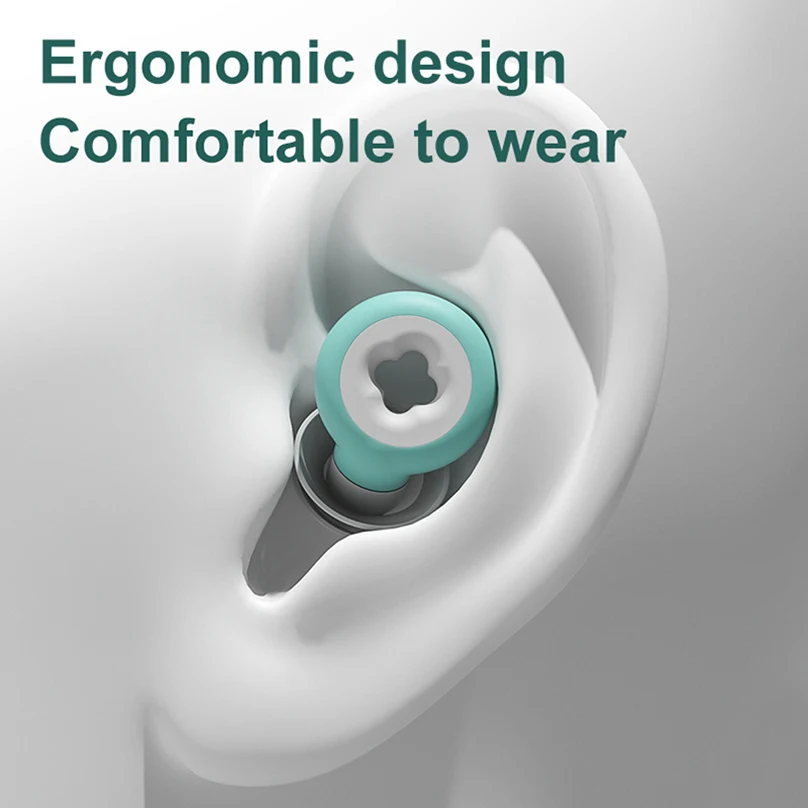 수면 소음 감소 수영 귀마개, 방수 귀마개, 보호 테이프, 1 쌍