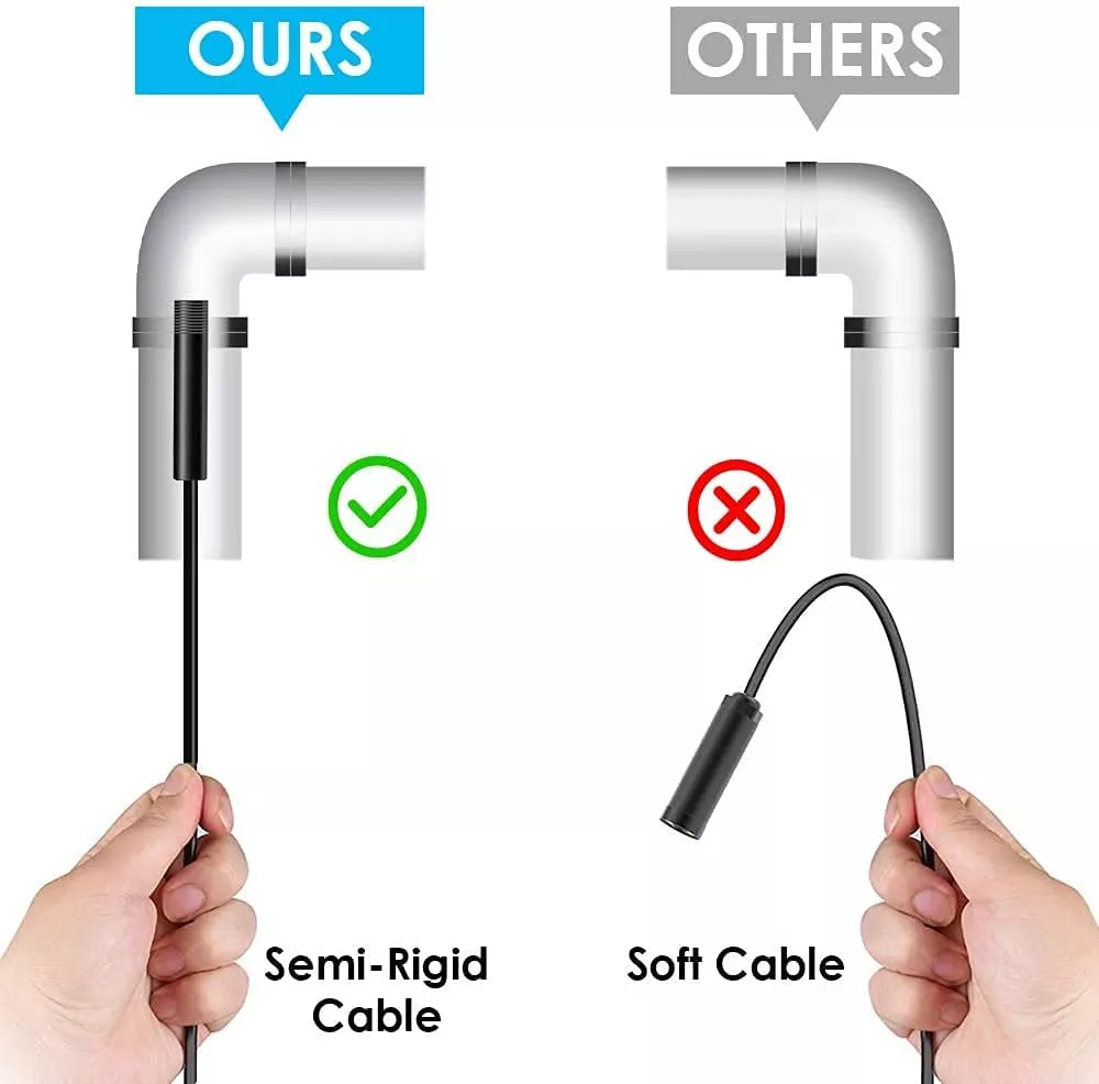 AN100 5.5mm 내시경 카메라 모바일 3 인 1 type-c 마이크로 USB c 내시경 미니 카메라 배관 검사 카메라, 배수관용 내시경 카메라