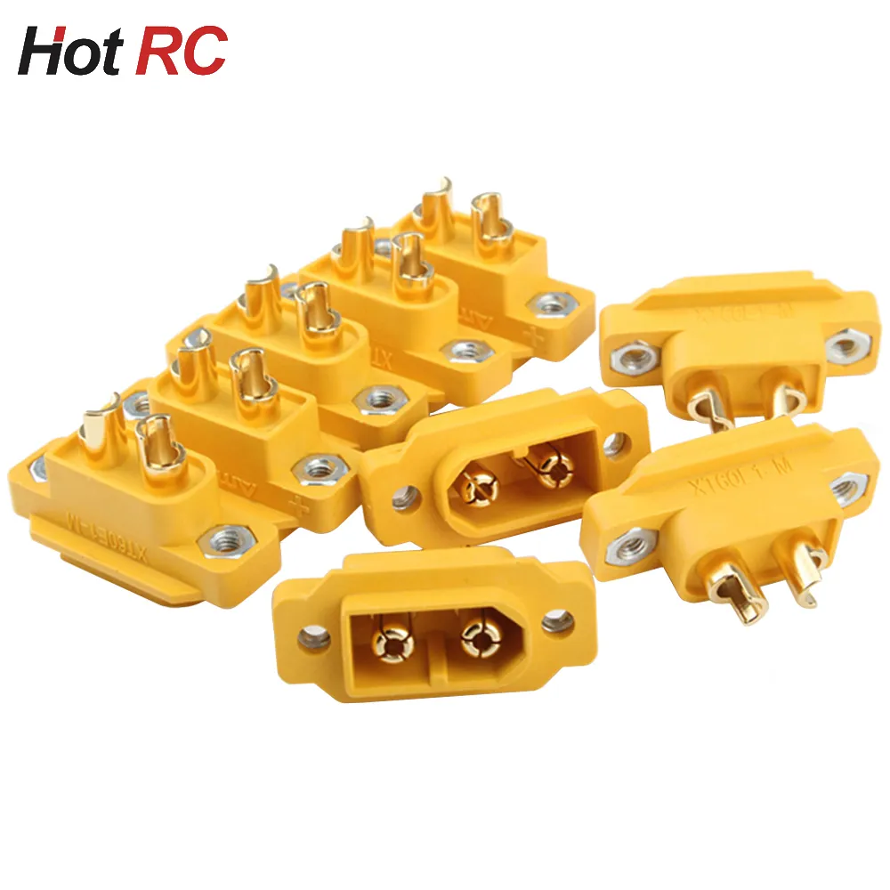 Amass XT60E-M XT60E XT60 황동 금도금 수 플러그 나사 장착 커넥터, 레이싱 FPV 멀티콥터 고정 보드 DIY title=Amass XT60E-M XT60E XT60 황동 금도금 수 플러그 나사 장착 커넥터, 레이싱 FPV 멀티콥터 고정 보드 DIY