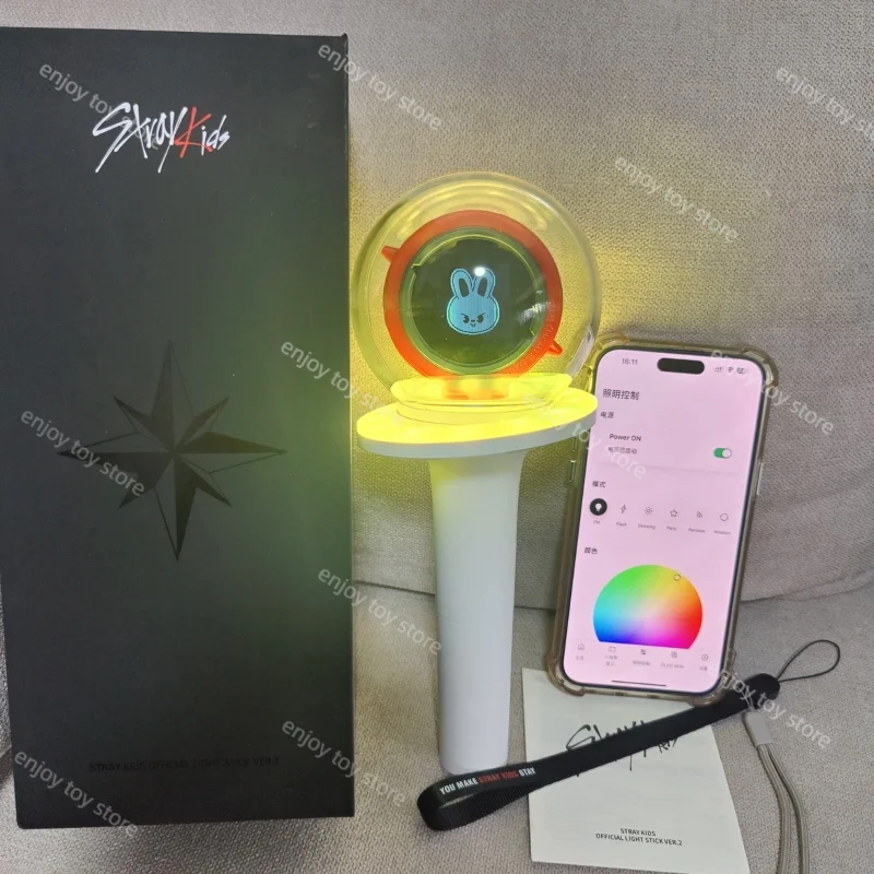 Kpop 스트레이 키즈 라이트 스틱, 블루투스 콘서트 핸드 램프, 글로우 스트레이 키즈 라이트 스틱, 플래시 램프 팬 컬렉션 선물, Ver.2