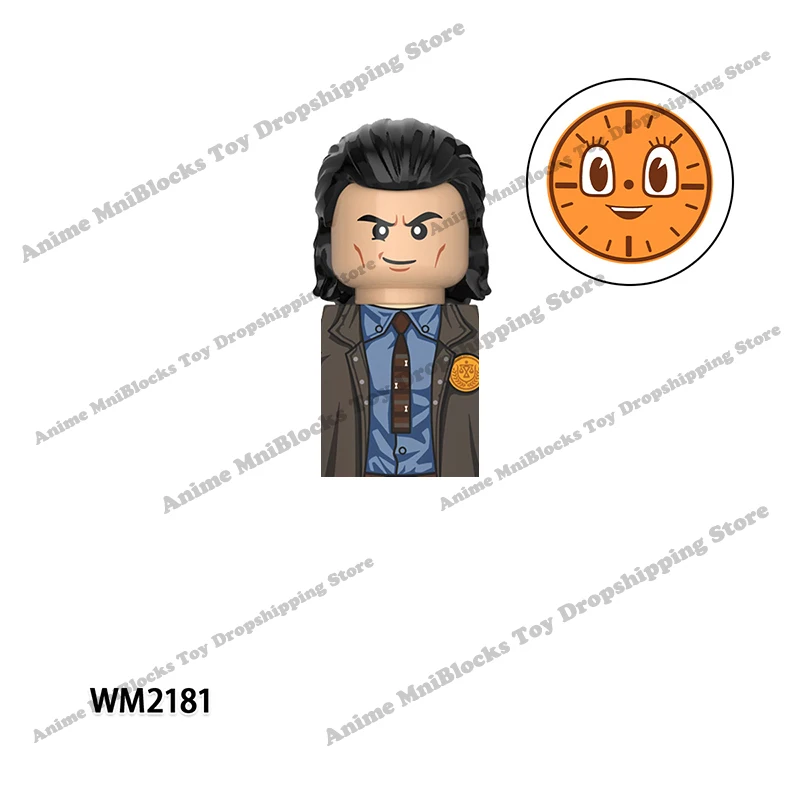 디즈니 TVA 애니메이션 플라스틱 미니 액션 장난감 피규어 조립 장난감 벽돌, 크리스마스 생일 선물, WM6118 X0318